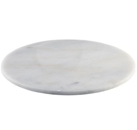 Platter White Marble 33cm