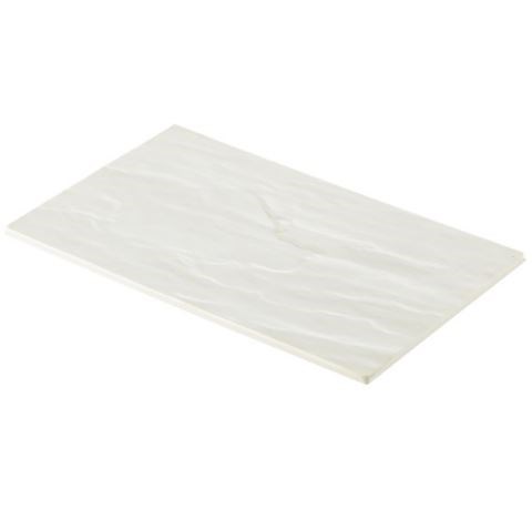 White Slate Melamine Platter GN 1/4 26.5x16cm