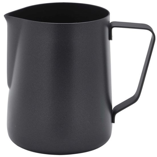Milk Frothing Jug Non-Stick Black 34cl 12oz