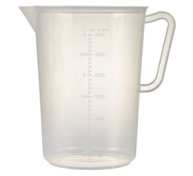 Jug Measuring Polypropylene 3L