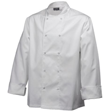 Jacket Basic Stud Long Sleeve White XS