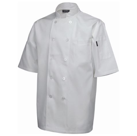 Chef Jacket Short Sleeve White XXL Size
