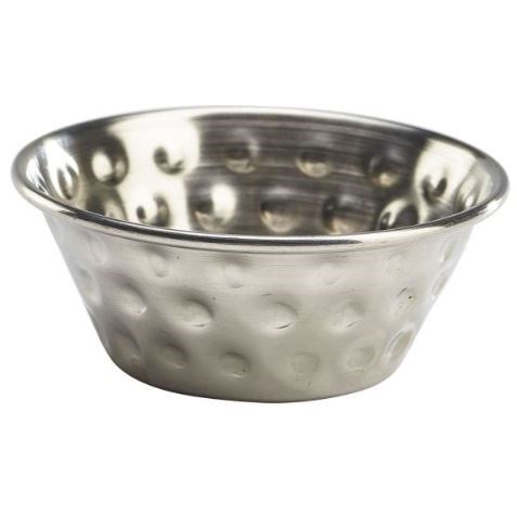 Ramekin Hammered Stainless Steel 1.5oz