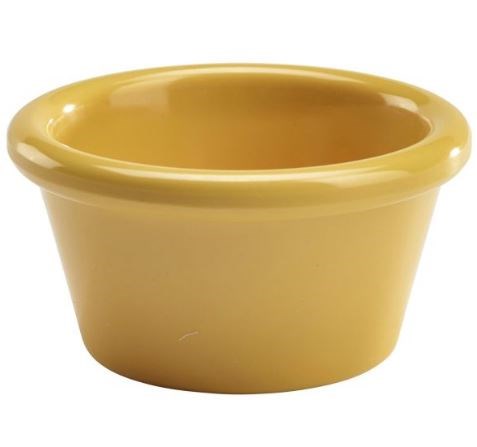 Ramekin Melamine Smooth Yellow 2oz