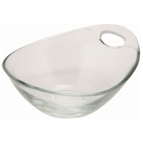 Bowl Handled Glass Clear 12cm