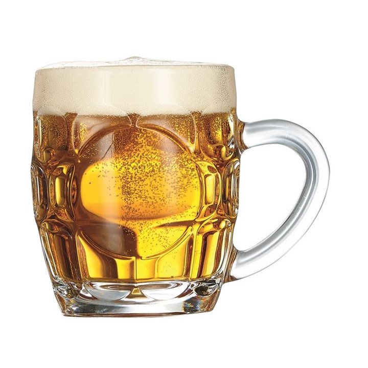 Britannia Dimpled Tankard Panelled 28.5cl 10oz CE 1/2pt