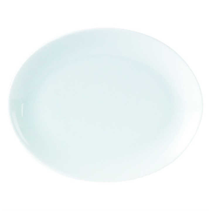 Plate Oval China White 36cm 14in
