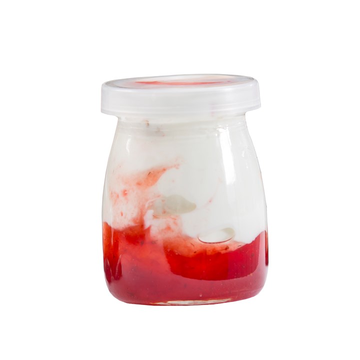 Single Serve Glass Jar With Lid 180ml