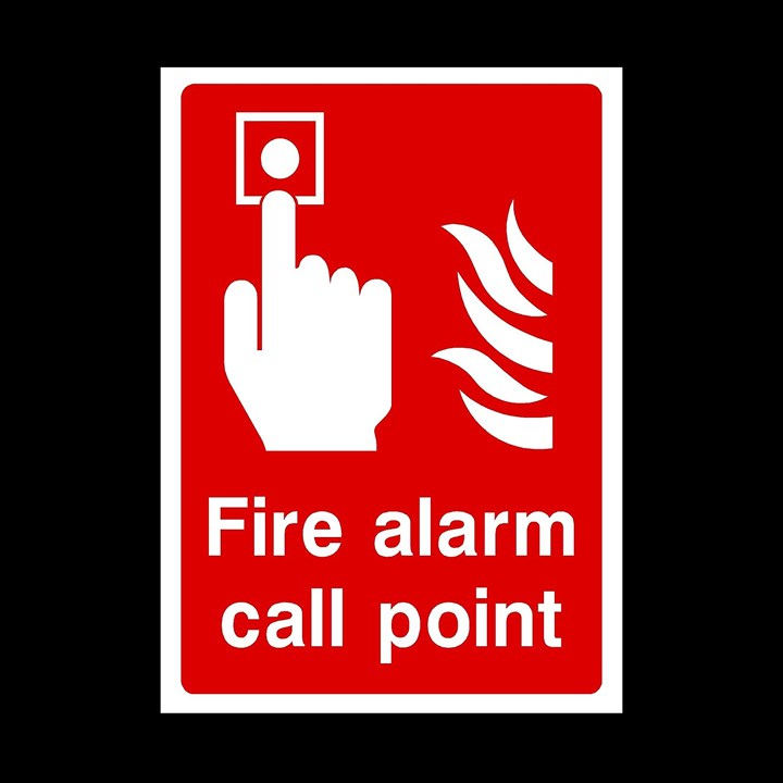 Fire Alarm Call Point Self Ahe 10x15cm
