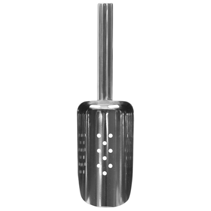 Ice Drainer Scoop 6/10oz Steel Perforated