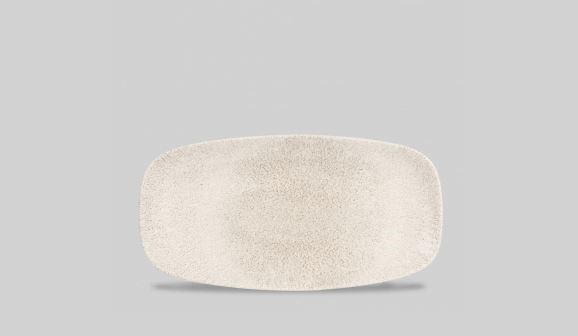 Plate Oblong Raku Agate Grey 30 x 15.3 cm