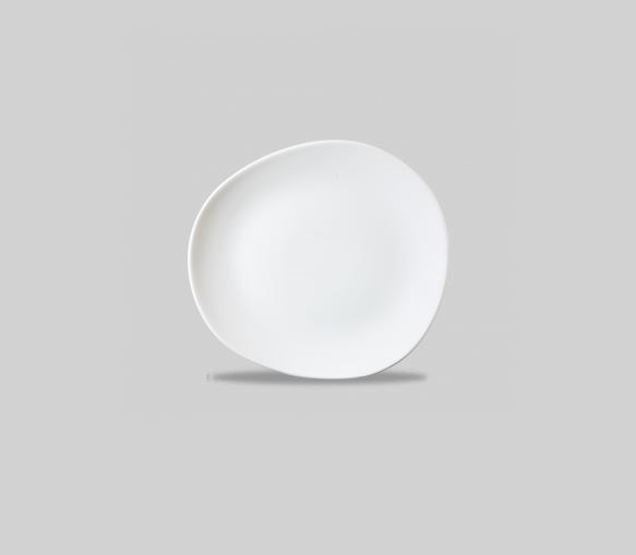 Plate Round Organic White 21cm 8.25in