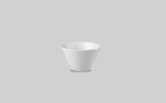 Bowl Conical Snack China White 6 x 10cm 19cl