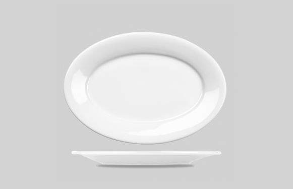 Plate Oval China White 30.5cm 12in