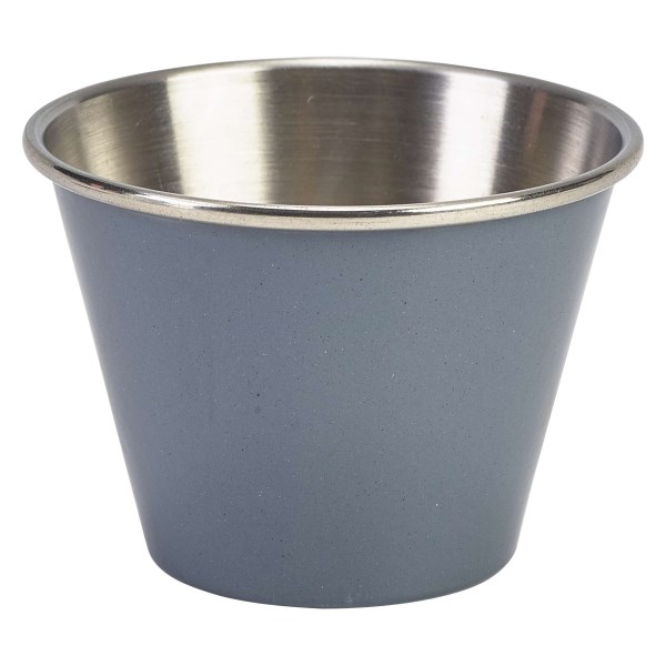 Ramekin Grey Stainless Steel 2.5oz 7cl