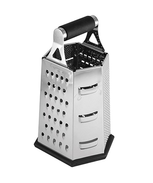 Grater 6-sided S/s