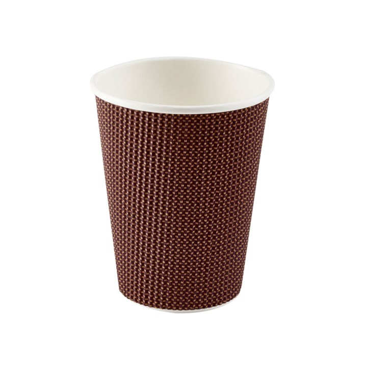 Paper Hot Cup Exclusive Ripple Brown 12oz 34cl