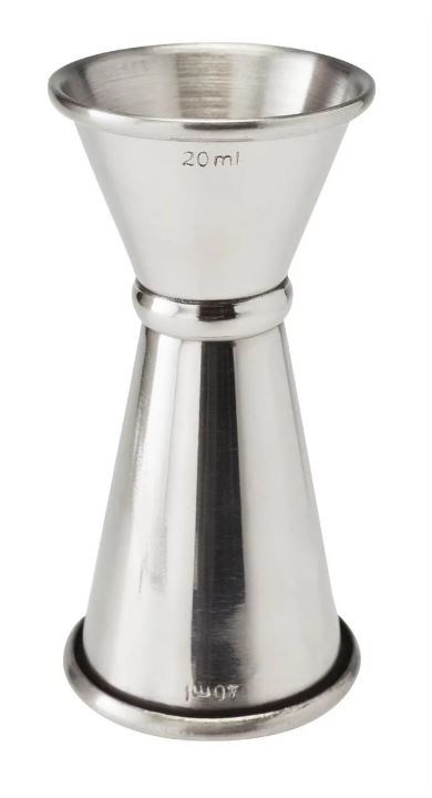 Jigger Steel Tall 20/40ml