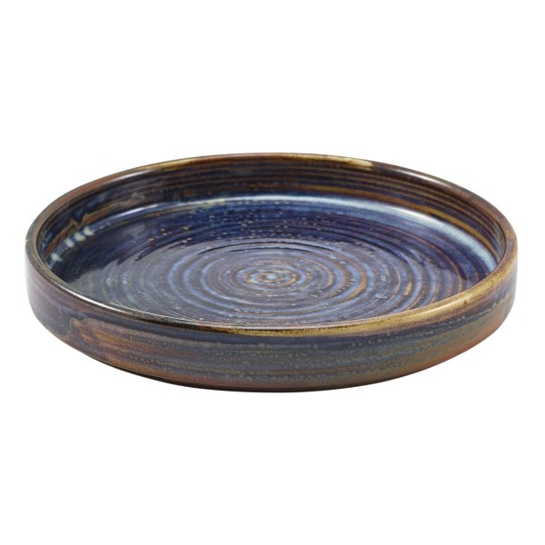 Plate Presentation Terra Aqua Blue 18cm