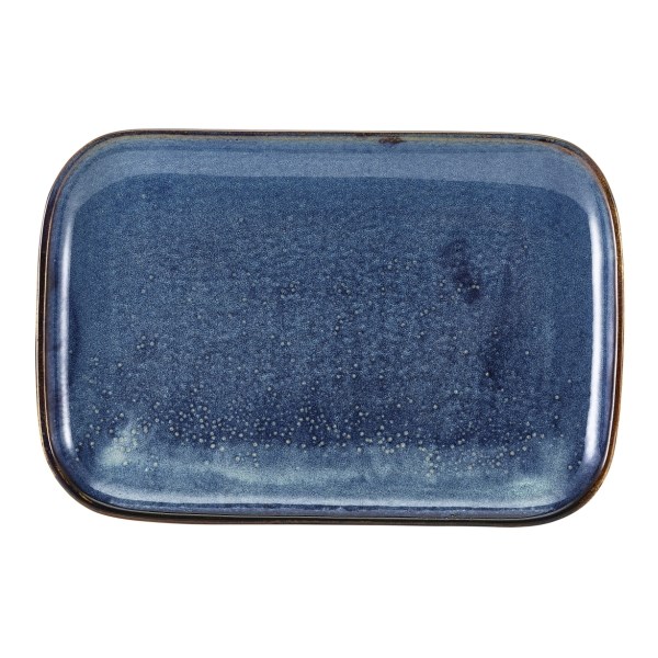 Plate Rectangular Terra Blue 34.5x23.5cm