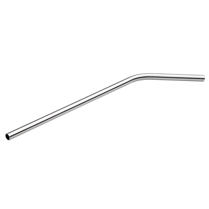 Straw Stainless Steel Bendy 22cm with Cleaning Brush