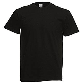 T-Shirt Short Sleeve Black Super Premium Small