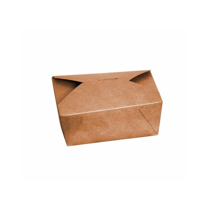 Food Hot Box Brown Kraft Paper 22x15x9cm