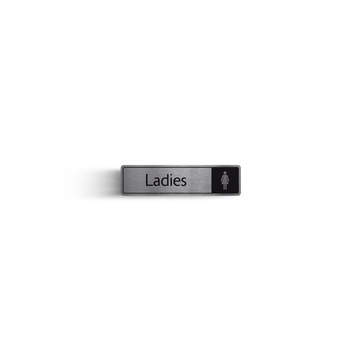 Metal Sign - Ladies 4.3 x 17.8cm