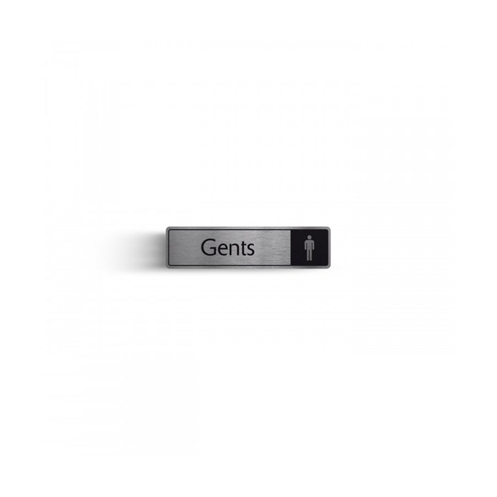 Metal Sign - Gents 4.3 x 17.8cm