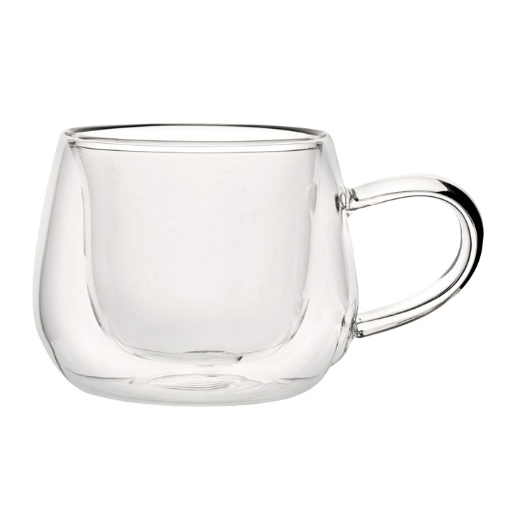 Cup Mug Double-Walled Glass 8.5cl 3oz