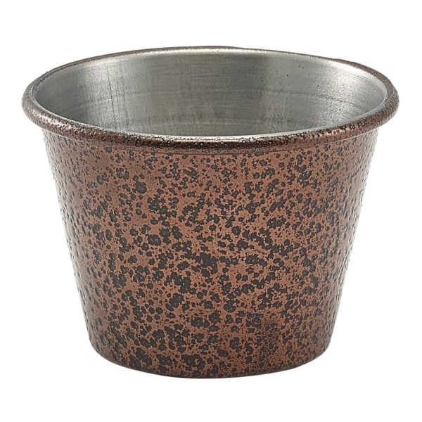 Ramekin Steel Hammered Copper 7cl 2.5oz