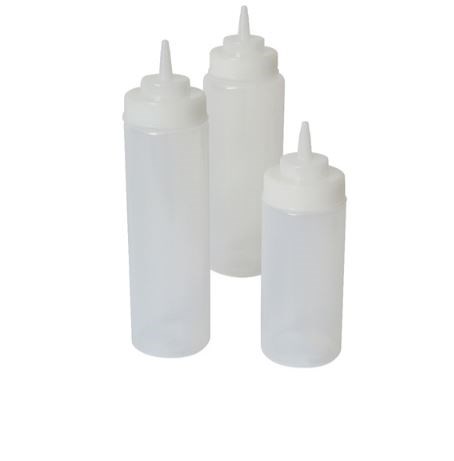 Squeeze Bottle Wide Neck Clear 32oz/94cl