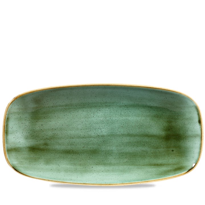 Plate Oblong Samphire Green 30cm