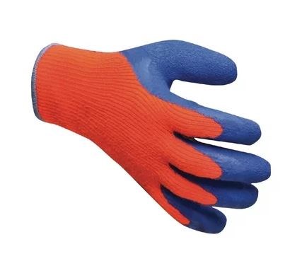 Gloves Freezer Latex Pair Orange/Blue One Size