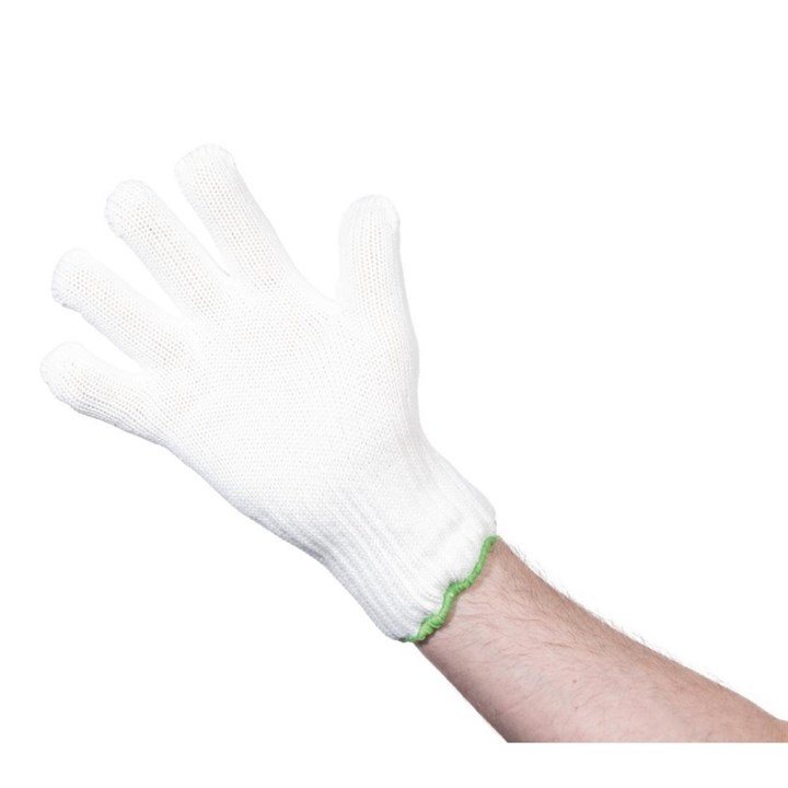 Glove Heat Resistant White Up to 250C Single