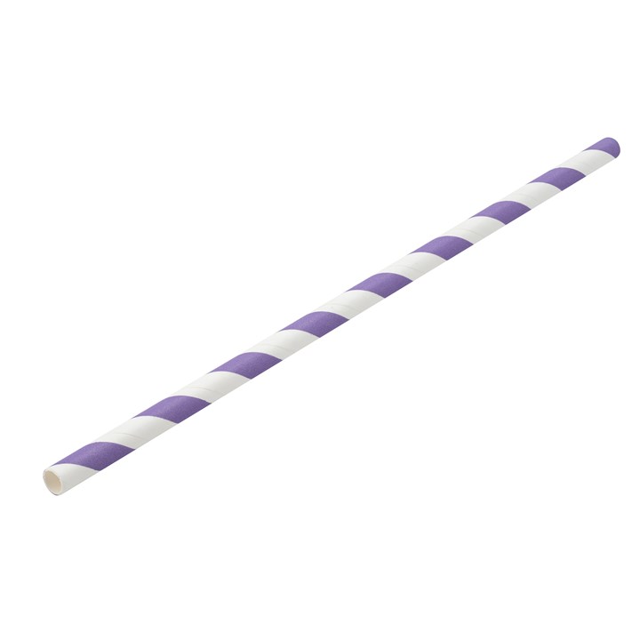 Straw Paper Lilac White 20cm 6mm D