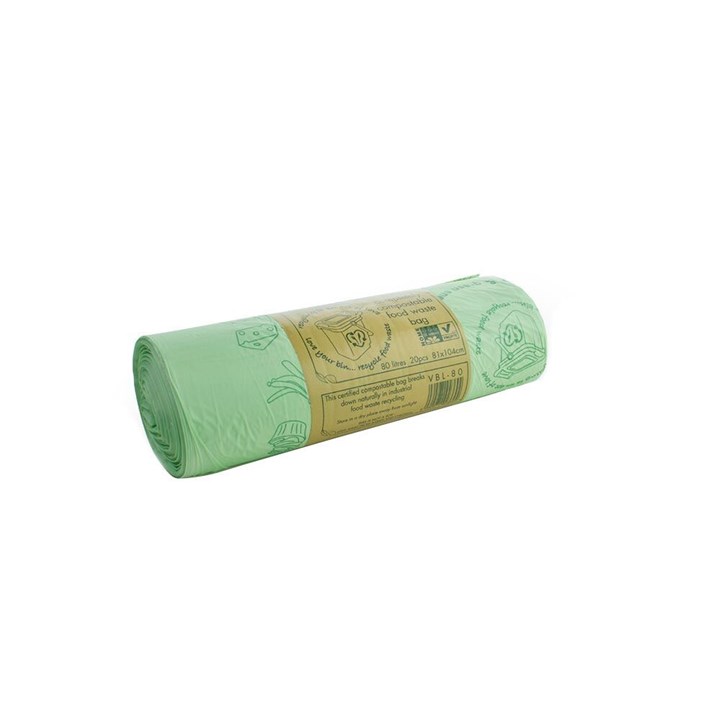 Bin Bag Green BIO Compostable 60x93cm for 80L