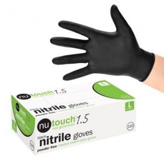 Gloves Nitrile Black Unpowdered Small