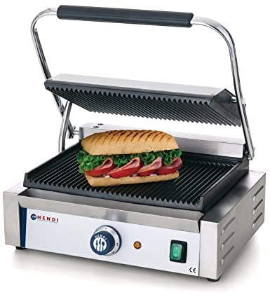 Contact Grill Panini Ribbed Top and Bottom