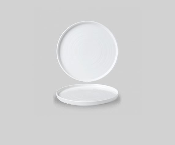 White Walled Plate 21cm