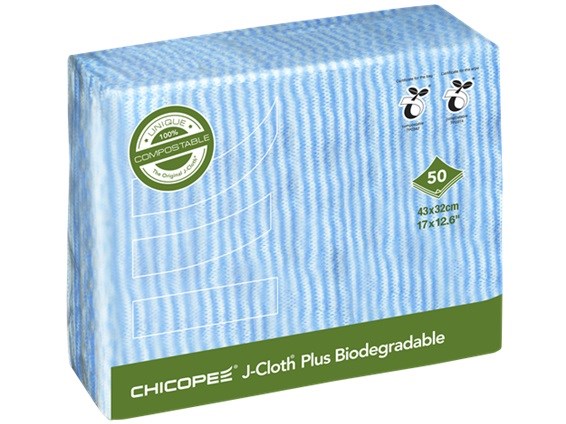 J Cloth Blue Biodegradable Chicopee