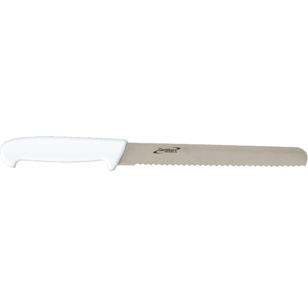 Slicing Knife Serrated White 30cm