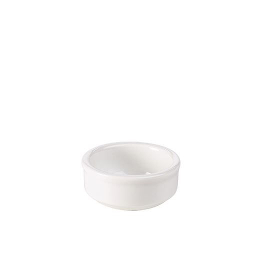 Dish Sauce Mustard Butter White 6cm