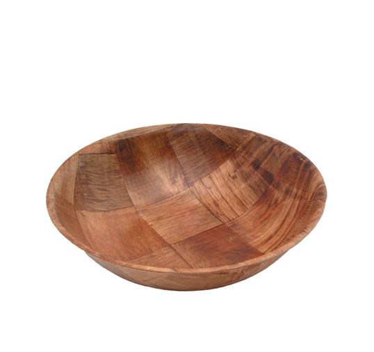 Woven Wood Bowls 6 Dia