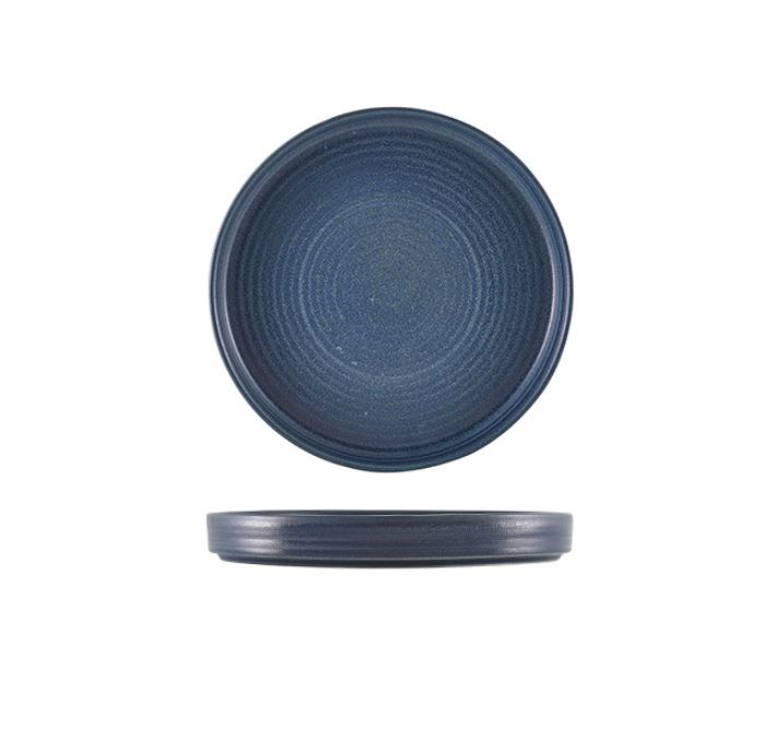 Plate Presentation Stoneware Antigo Denim 18cm