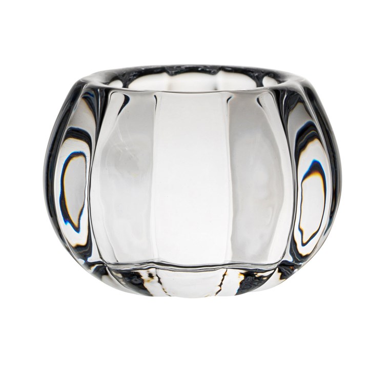 Nightlight Holder Bubble Pannelled Clear 5cm