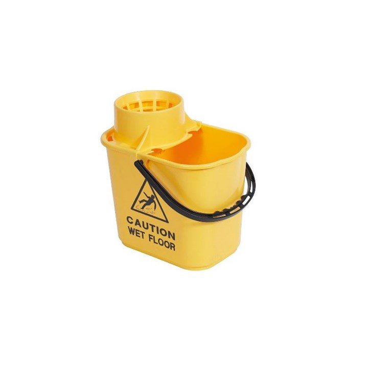 Mop Bucket and Wringer Yellow 15L