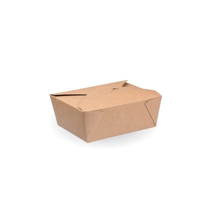 Food Hot Box Brown Kraft Paper 18.5x14x9cm