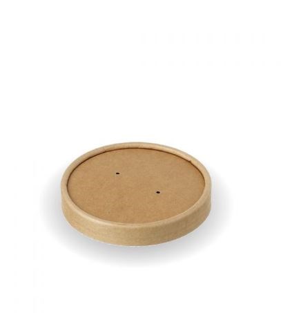 Soup Lid for 8 and 12oz Brown Kraft Container