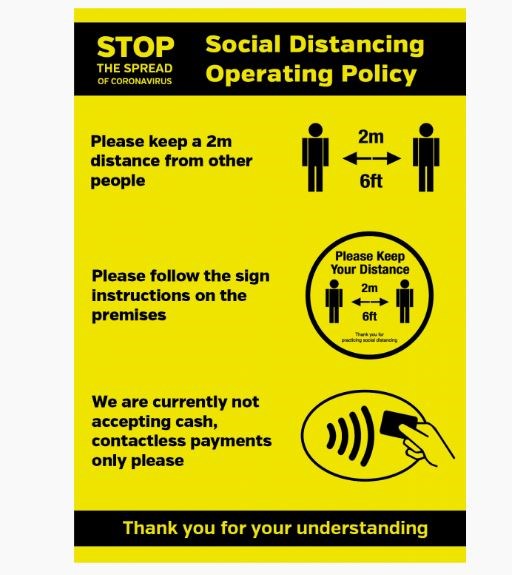 Shops & Retail Social Distancing Operating Policy A4